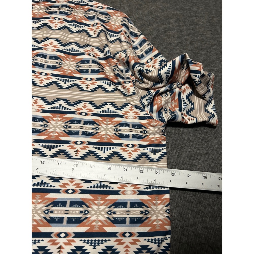 Rafter C polo shirt pearl snap western size XL aztec performance - Picture 6 of 7